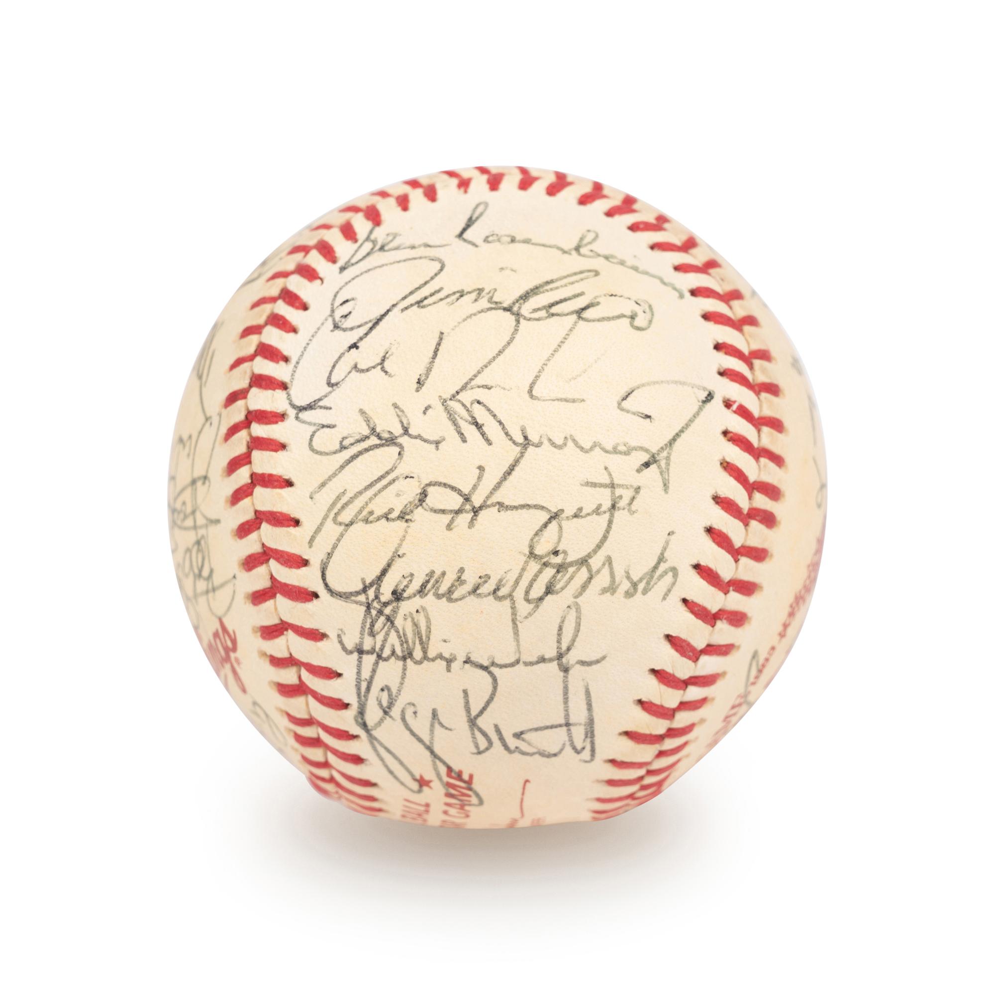 A 1983 All Star Game American League Team Signed Autograph Baseball with 30 Signatures