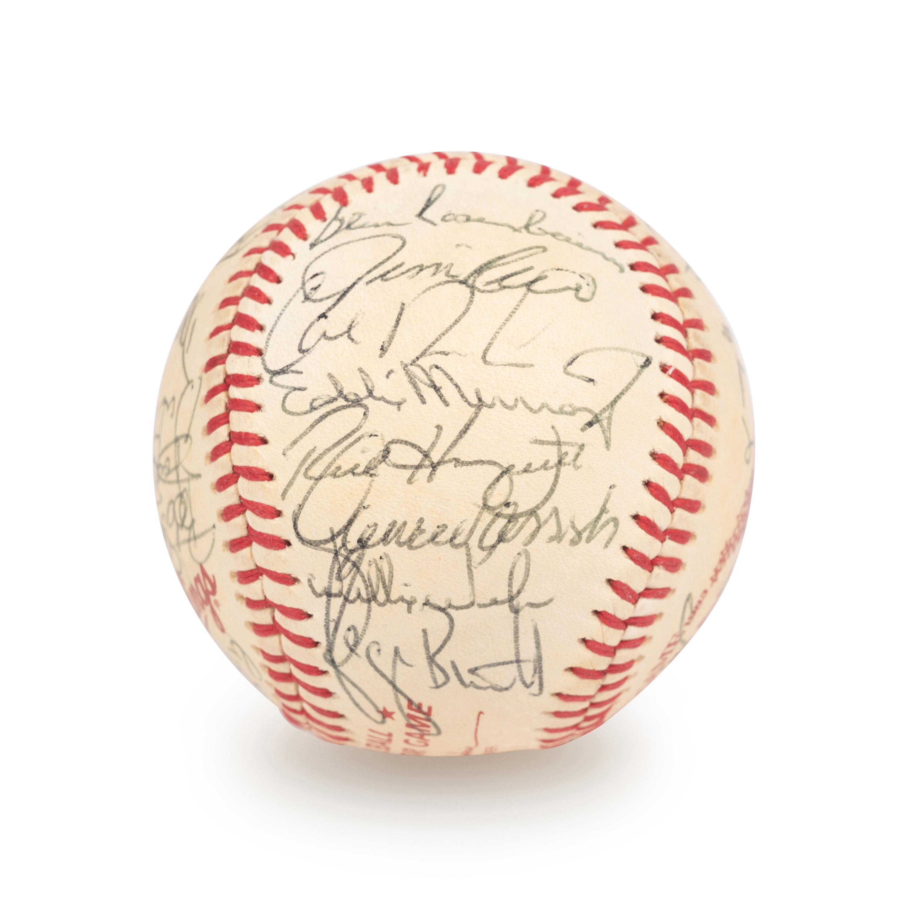 A 1983 All Star Game American League Team Signed Autograph Baseball with 30 Signatures