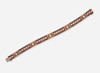 A Ladies Sapphire and Diamond Bracelet