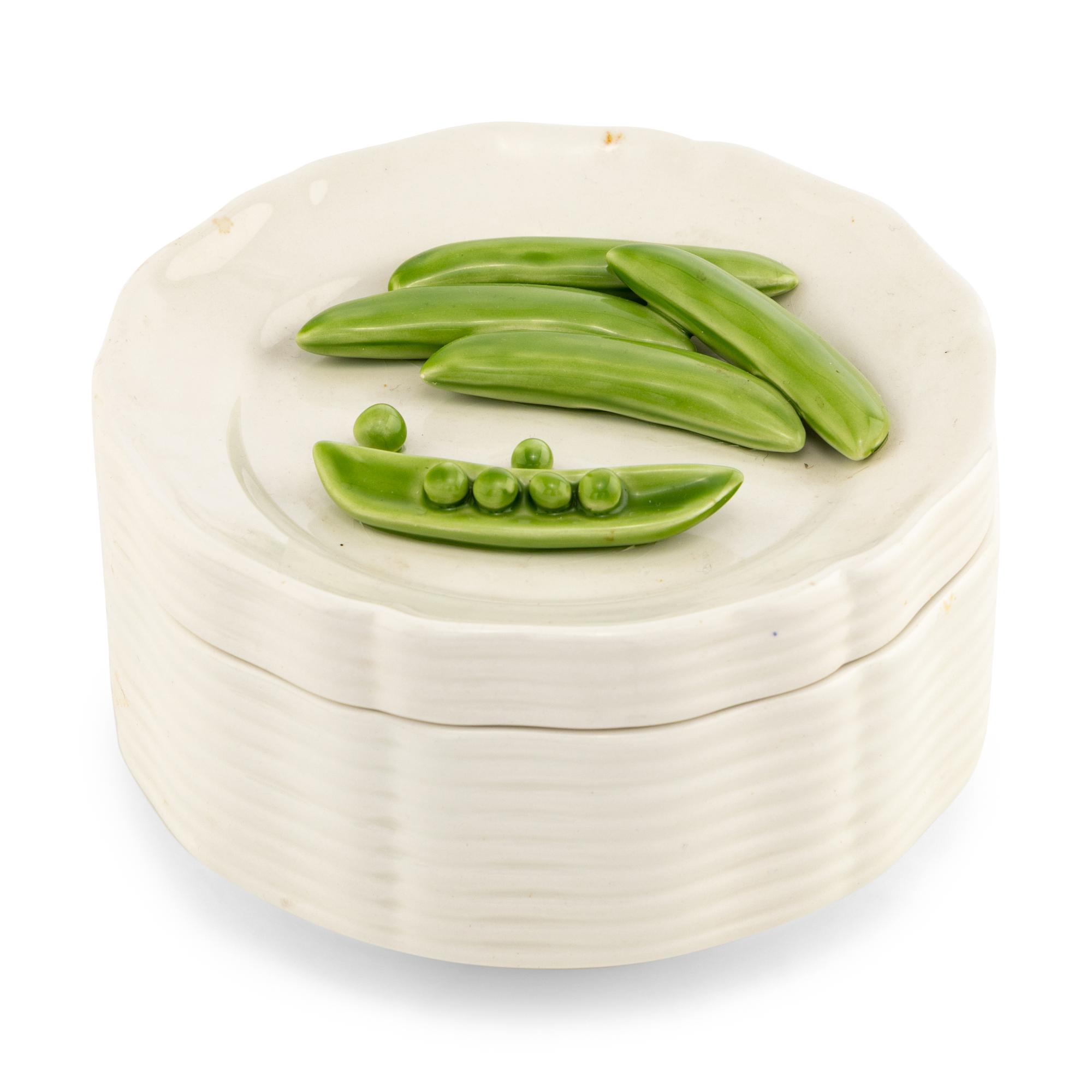An Este for Tiffany & Co. Tromp L'Oeil Faience Box