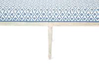 A Louis XVI Style Painted Window Bench with Upholstered Seat — 20TH CENTURY