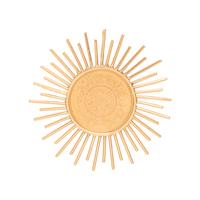 YELLOW GOLD AND COIN PENDANT/BROOCH
