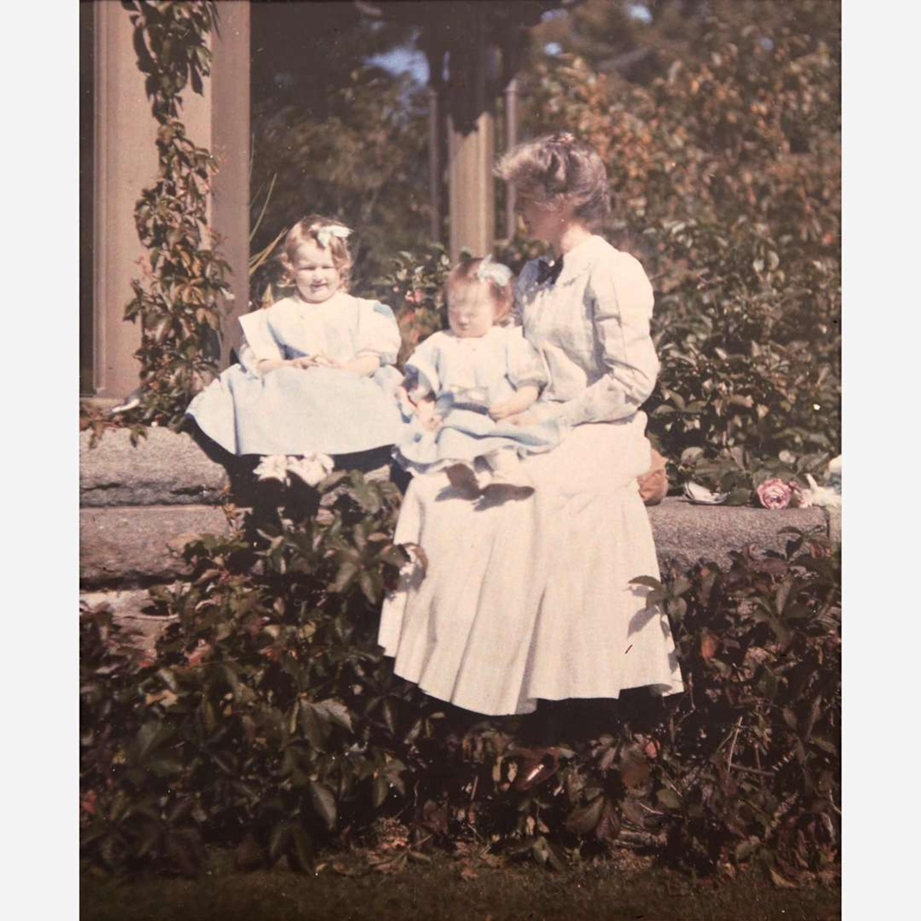 [Gardening] [Farrand, Beatrix] Group of 4 Autochromes