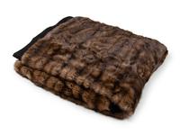 Dennis Basso Sable Fur and Cashmere Blanket,