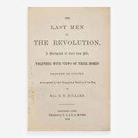 [Americana] [American Revolution] Hillard, Rev. E.B, The Last Men of the Revolution