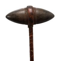 Plains Bi-pointed Grooved Stone Club
