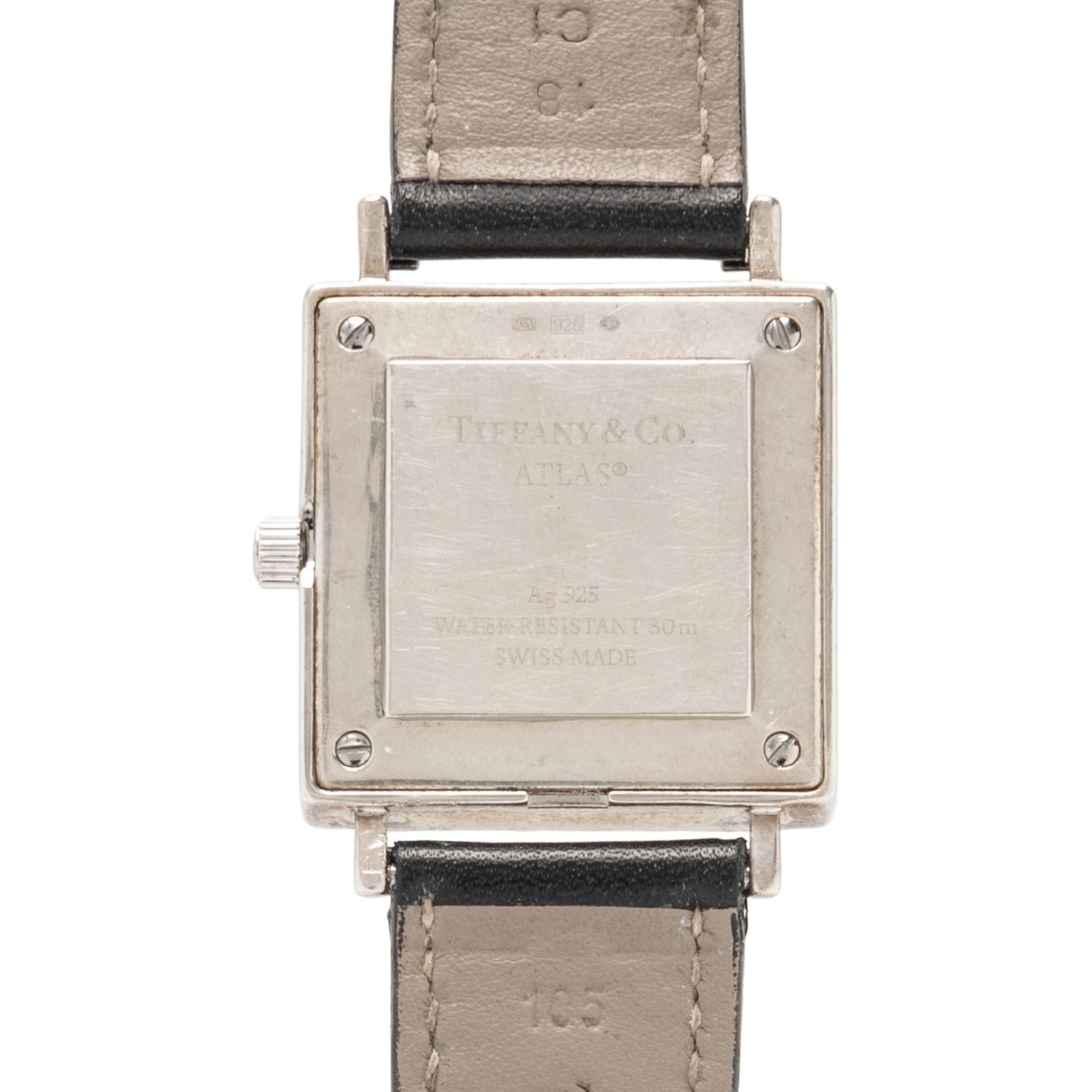 TIFFANY & CO., STERLING SILVER 'ATLAS' WATCH