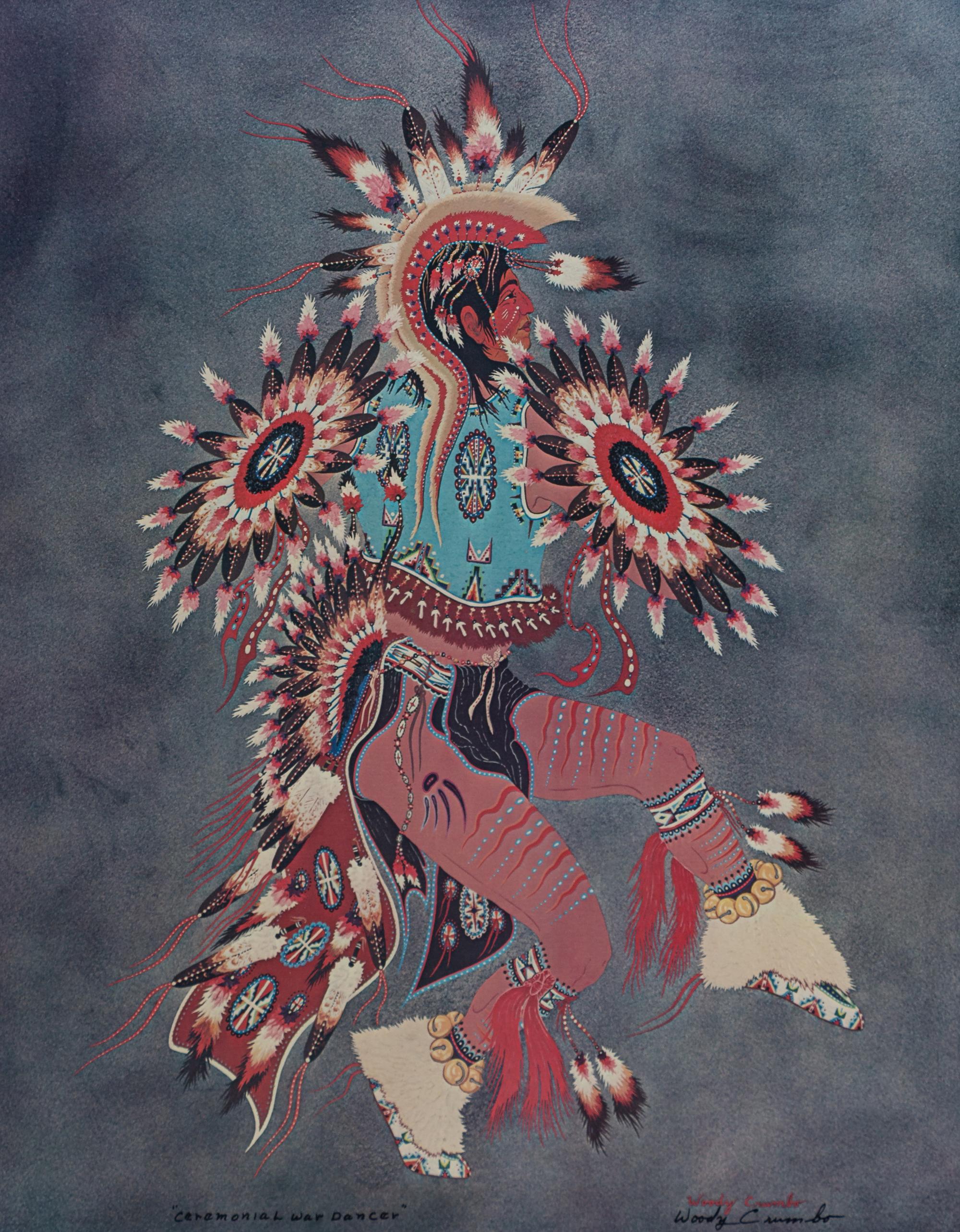 Two Works: Ceremonial War Dancer, Dancing in the Scalps
