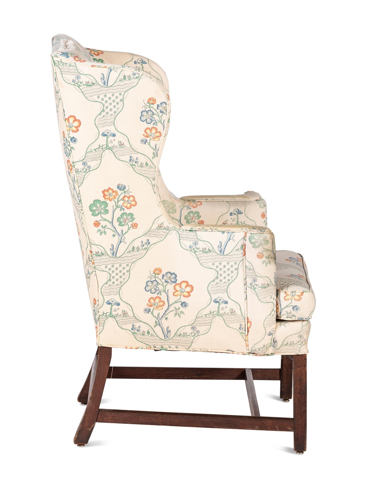 A George III Style Mahogany Easy Chair
