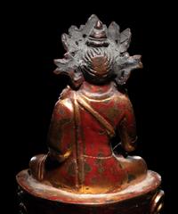 A Sino-Tibetan Gilt Bronze Figure of a Seated Bodhisattva