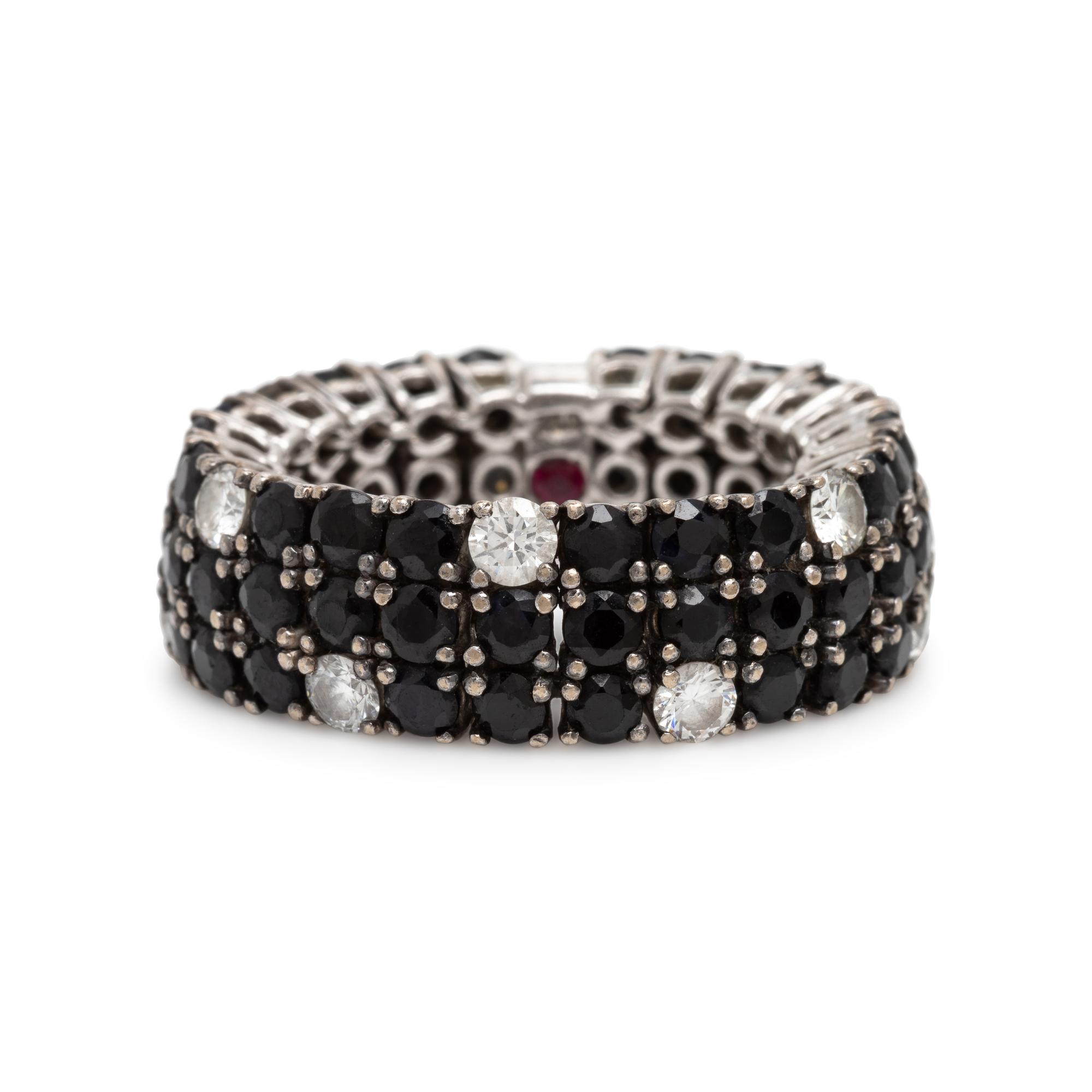 Roberto Coin, Sapphire and Diamond Flexible Ring