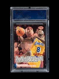 A 1996-97 Fleer Ultra Platinum Medallion Kobe Bryant Rookie Basketball Card No. P52 (PSA 8.5 NM-MT+),