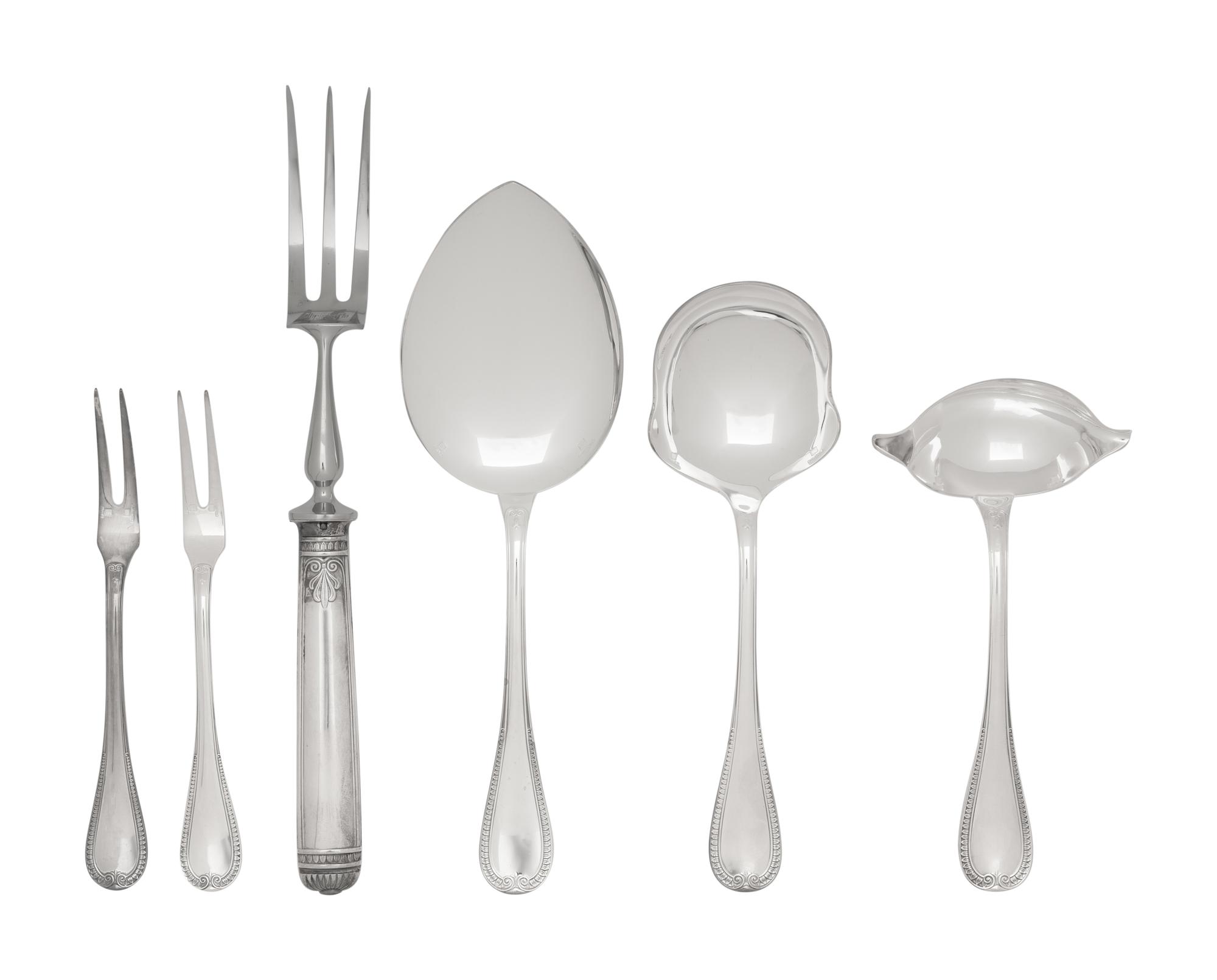 A Christofle Silver-Plate Flatware Service