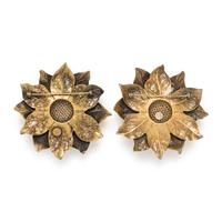 Joseph of Hollywood, Two Costume Flower Brooches