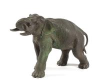 A Japanese Bronze Elephant Width 15 1/2 inches. — MEIJI PERIOD, LATE 19TH CENTURY