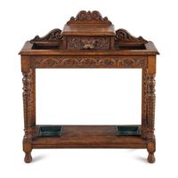 An English Renaissance Revival Carved Oak Umbrella Stand