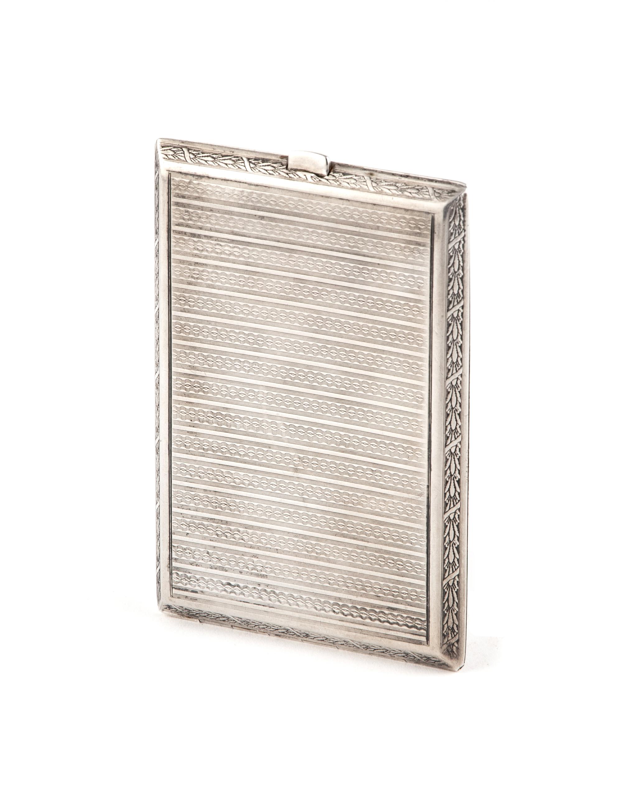 HERMÈS SILVER CIGARETTE CASE