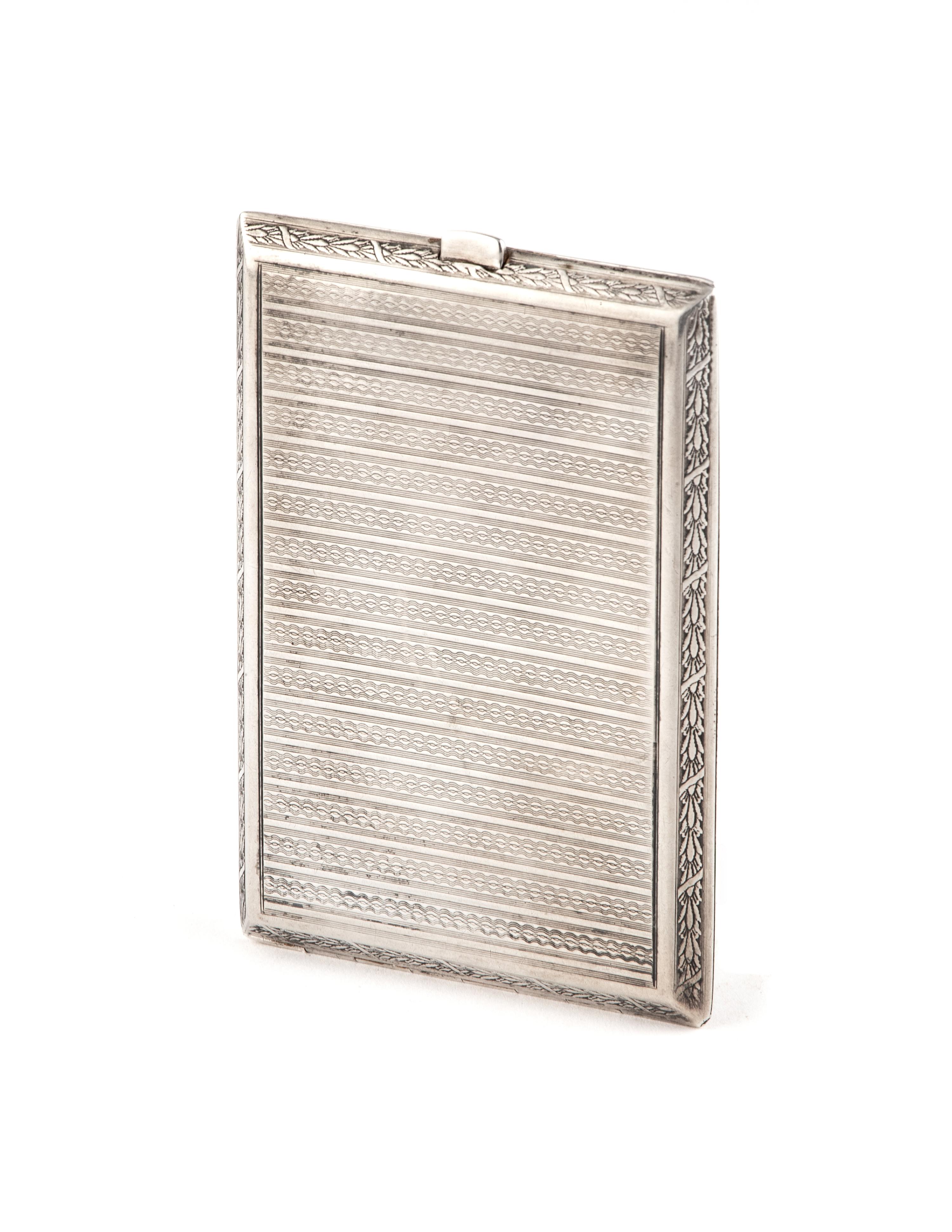 HERMÈS SILVER CIGARETTE CASE