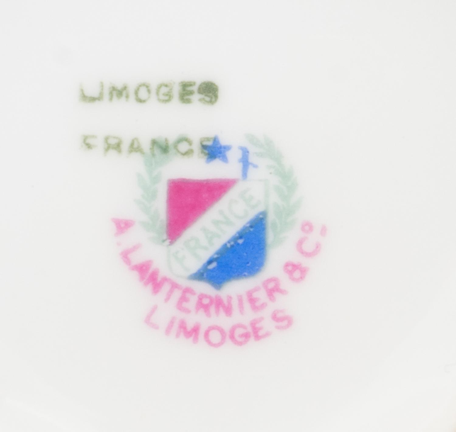 A Limoges Porcelain Dinner Service — A. LANTERNIER & CO, 1929 - 1939