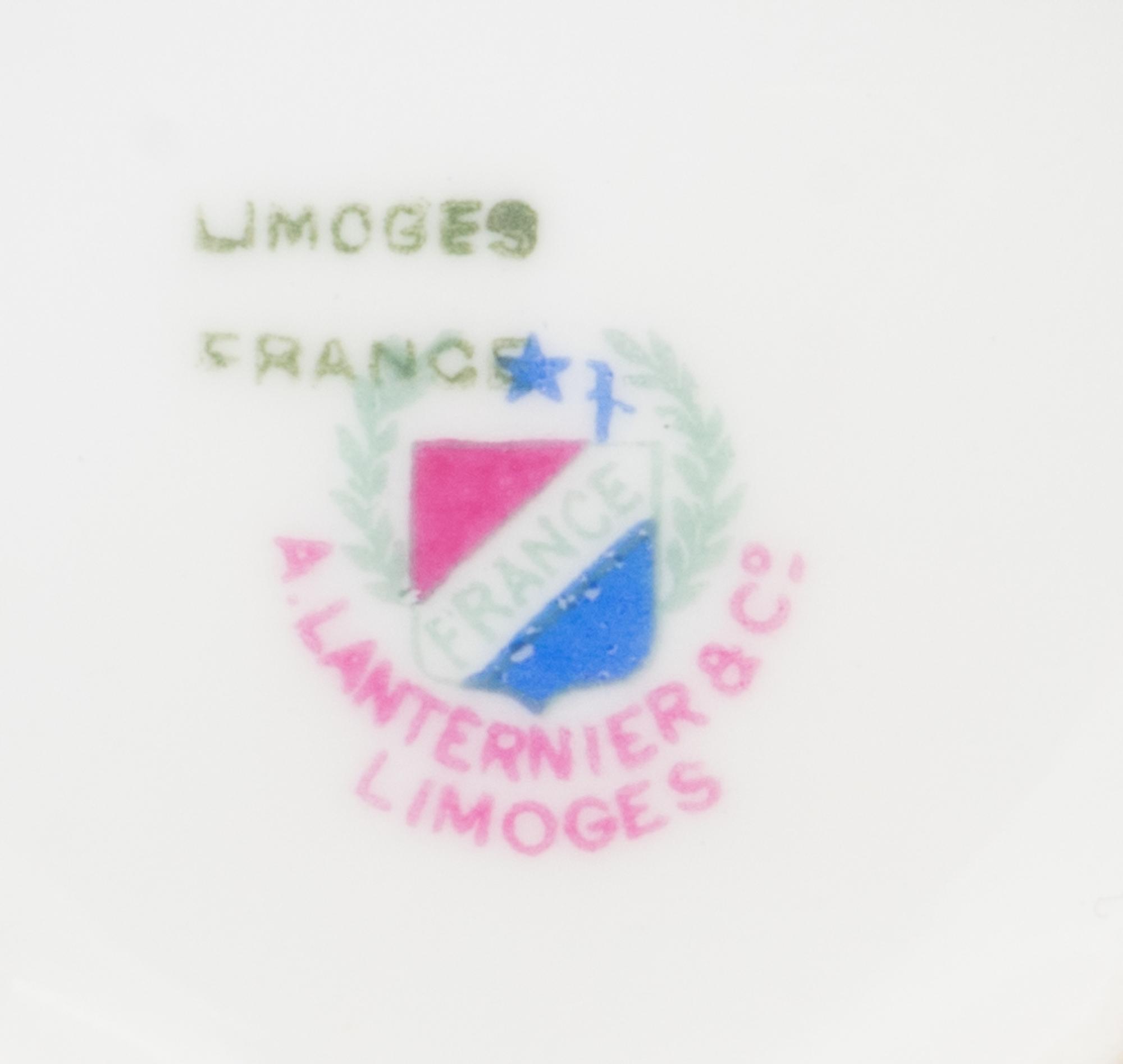 A Limoges Porcelain Dinner Service — A. LANTERNIER & CO, 1929 - 1939