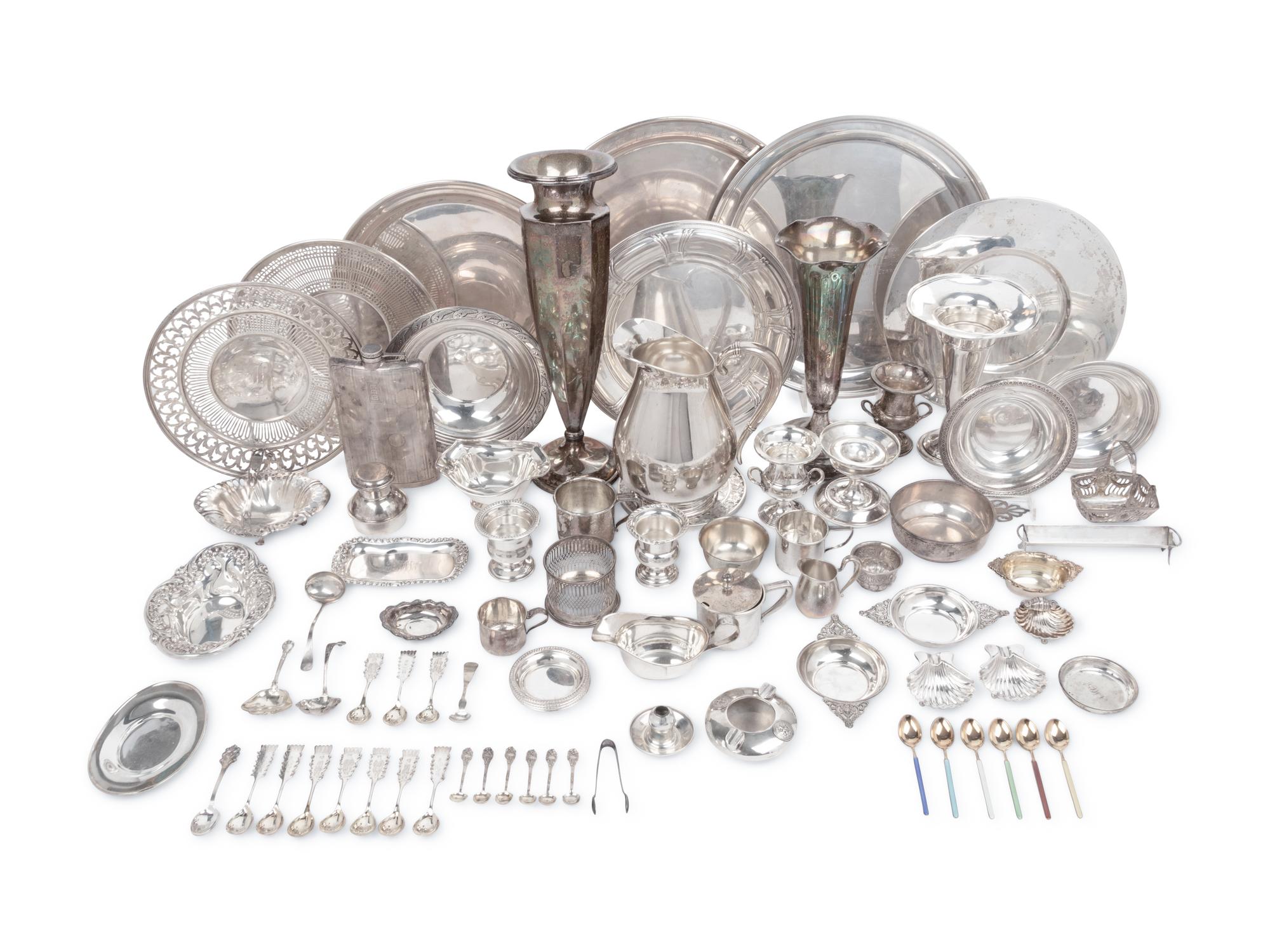 A Group of American Silver Table Articles