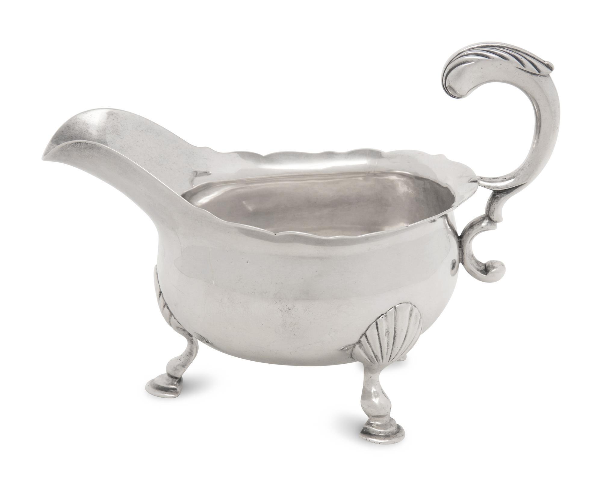 A George II Silver Sauce Boat