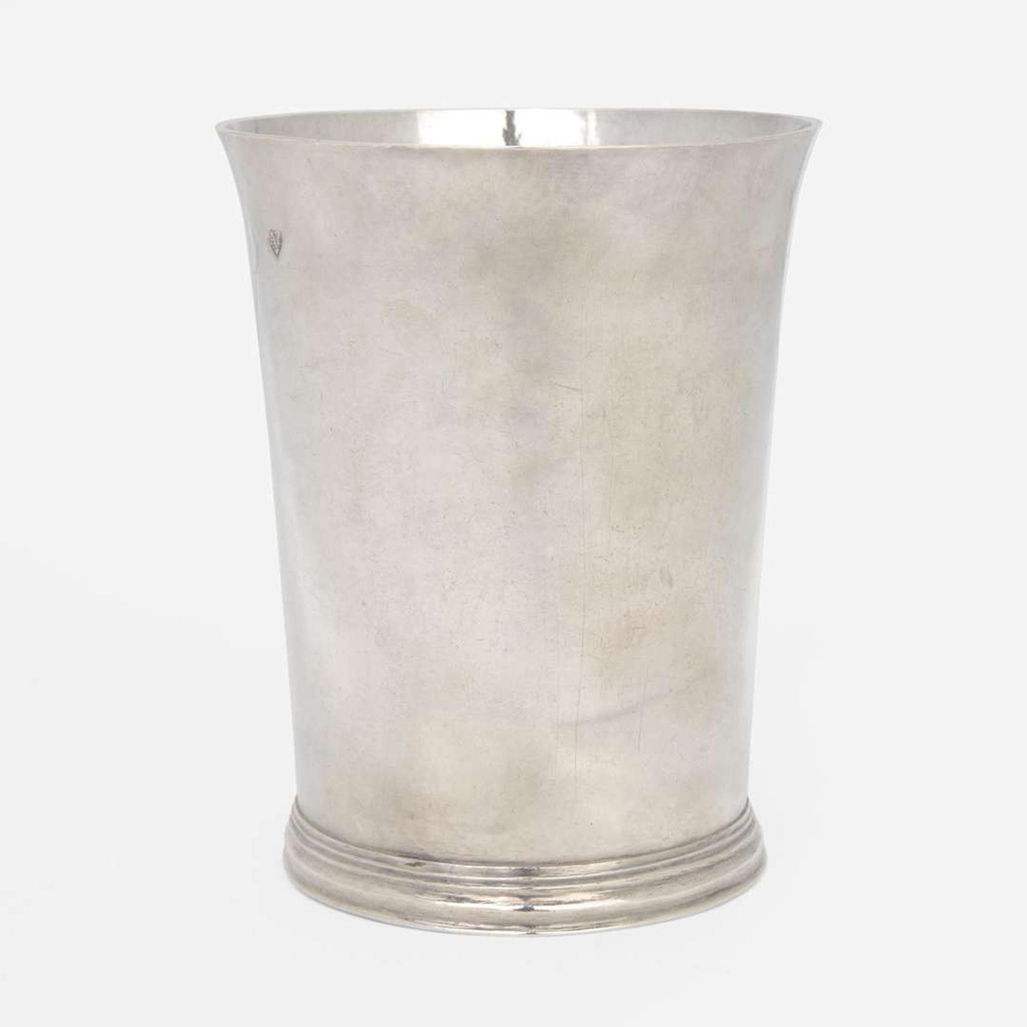 A silver beaker Andrew Tyler (1692-1741), Boston, MA, 1721