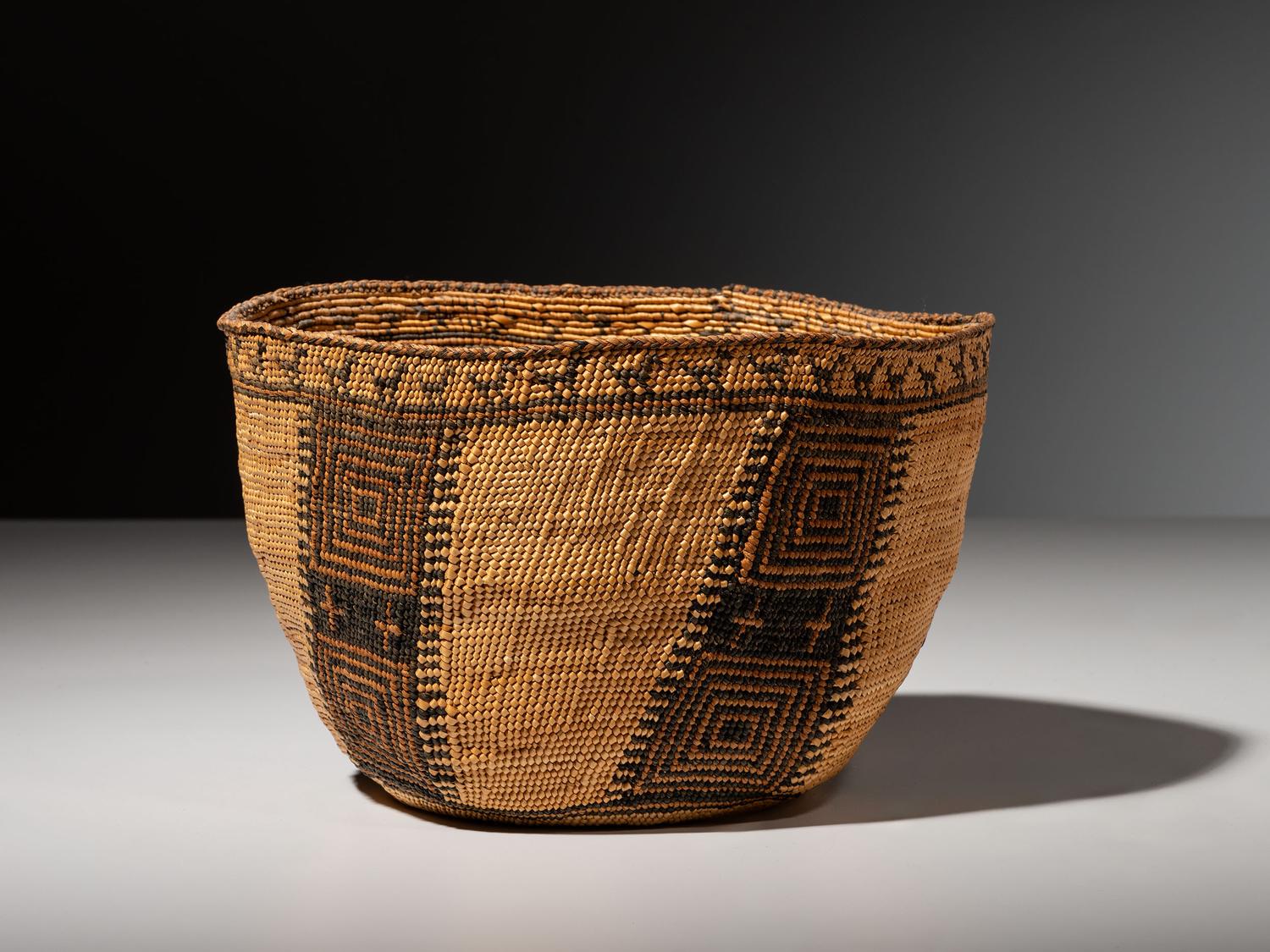 Skokomish Figural Basket, with Dogs