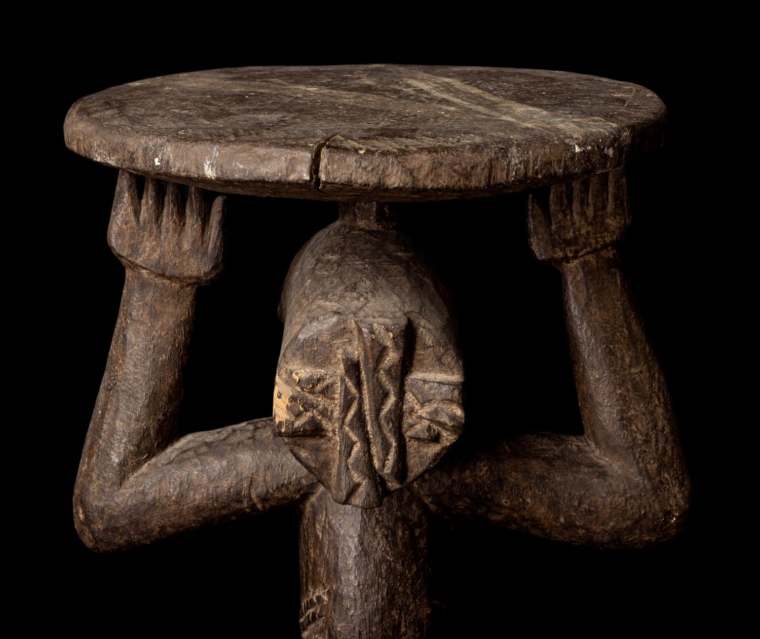 Three Hemba Wood Stools