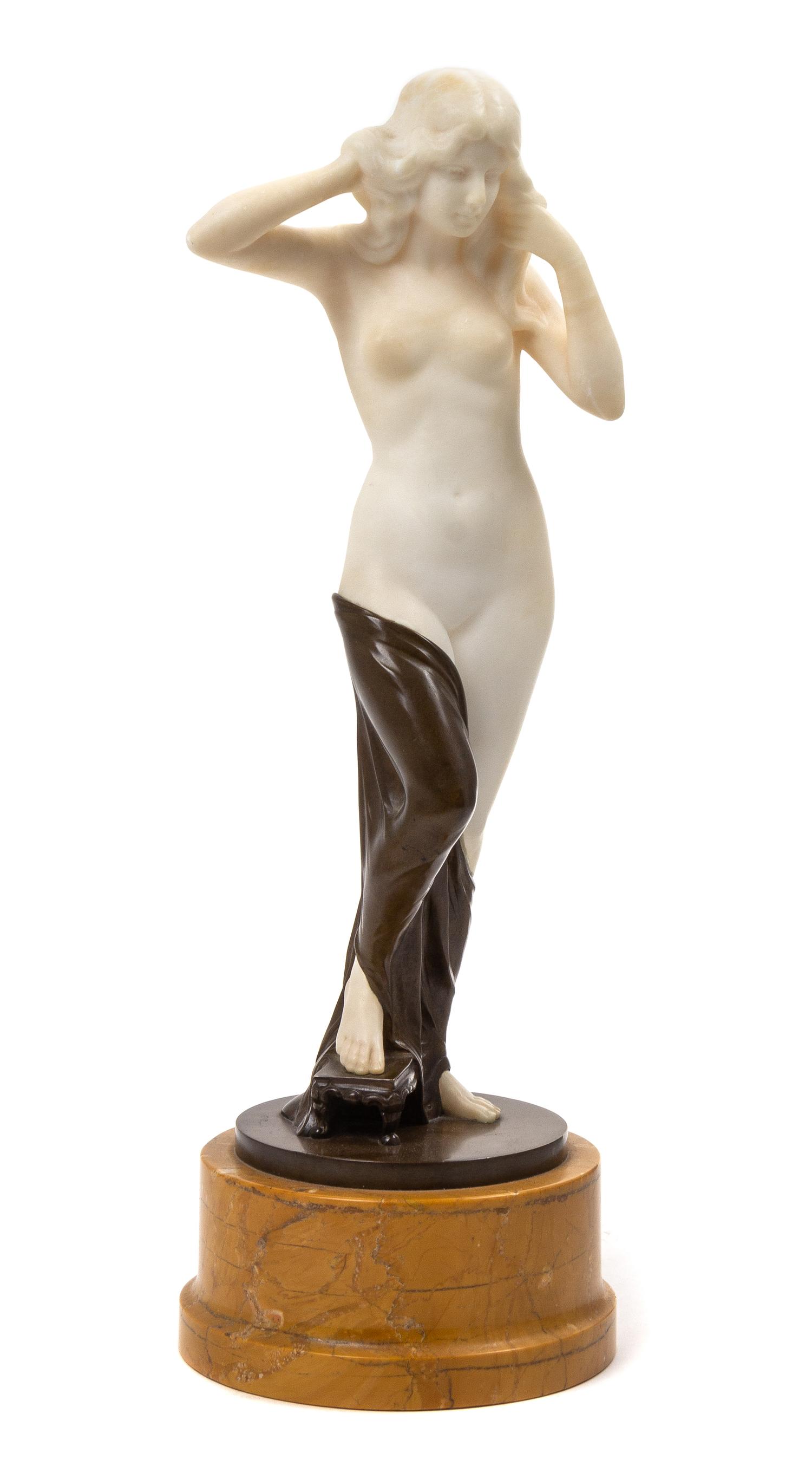 Artist Unknown, (Austrian, Circa 1900), Draped Nude