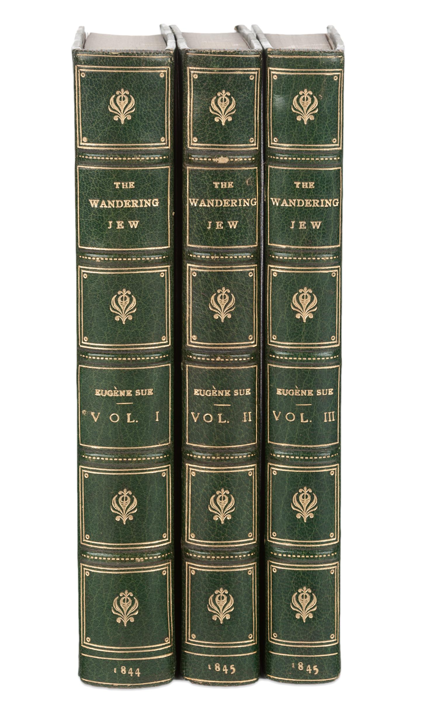 [BAYNTUN BINDING]. SÜE, Eugene (1804-1857). The Wandering Jew . London: Chapman and Hall, 1844-1845.
