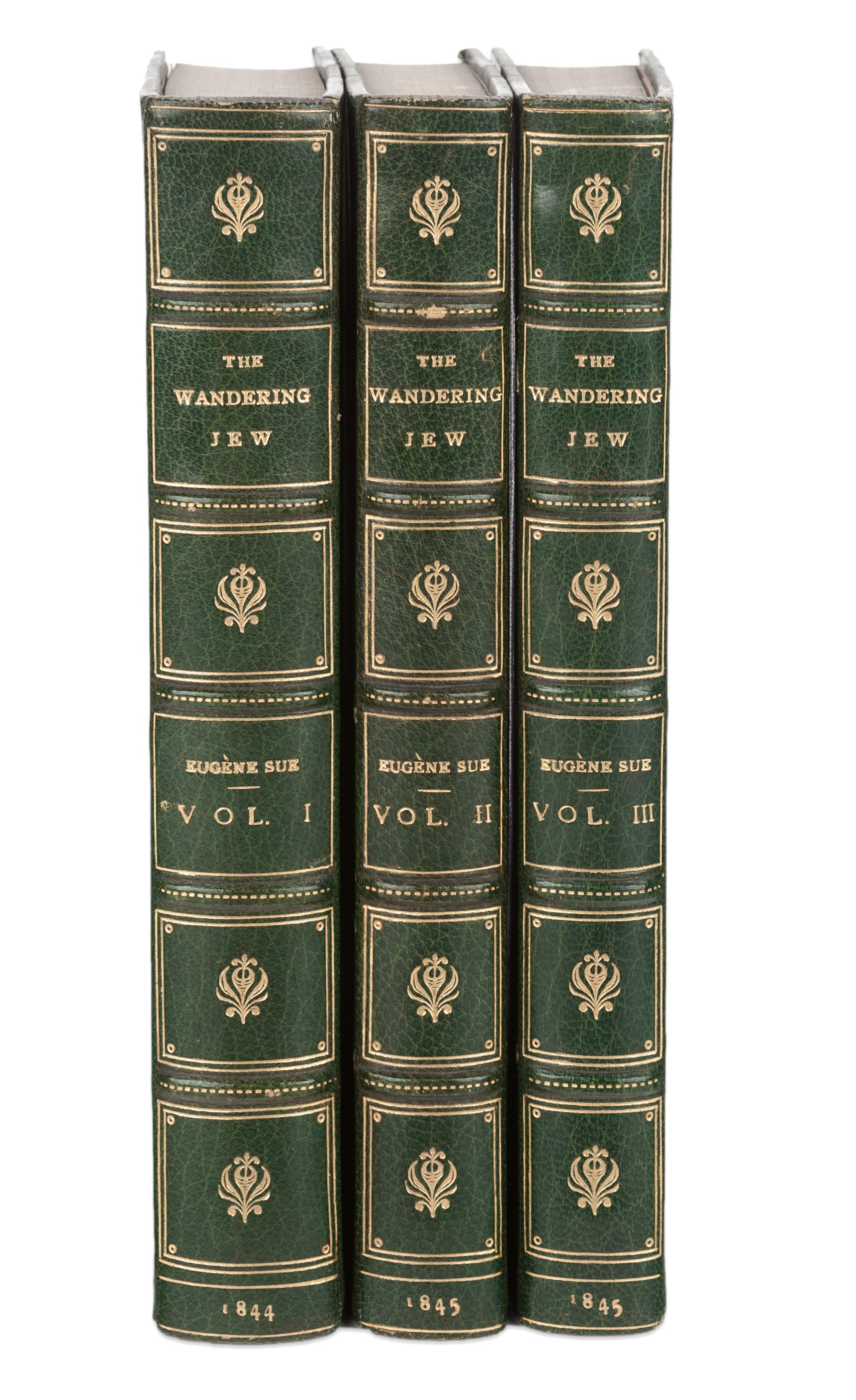 [BAYNTUN BINDING]. SÜE, Eugene (1804-1857). The Wandering Jew . London: Chapman and Hall, 1844-1845.