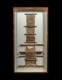 Two Framed Chancay Telars (Textile Fragments on Looms)