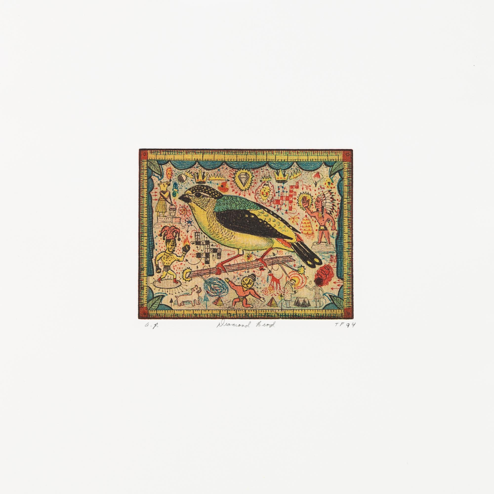Tony Fitzpatrick, (American, b. 1958), Birds, 1993-94 (a group of 13)