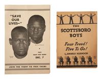 [CIVIL RIGHTS]. A small archive of items related to the Scottsboro Trial, including