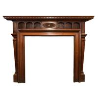 A Heavily Carved Half Mantel 71" W x 11.5" D x 54.5" H — England, Circa 1880
