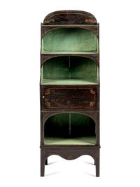 A Late Regency Rosewood Grain-Painted Etagère