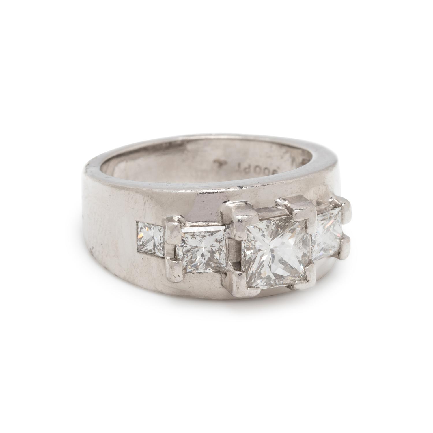 PLATINUM AND DIAMOND RING