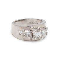 PLATINUM AND DIAMOND RING