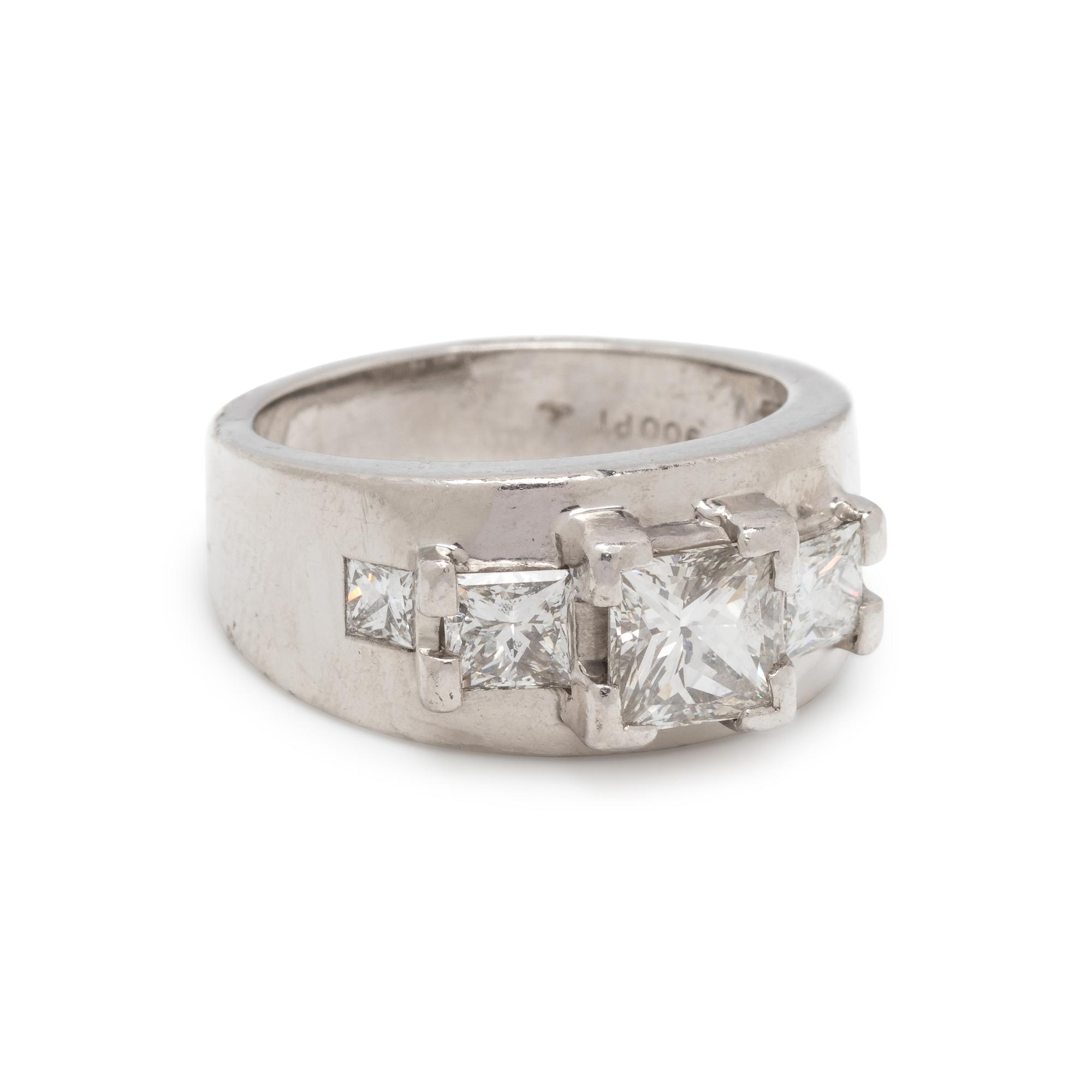 PLATINUM AND DIAMOND RING