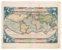 ORTELIUS, Abraham (1527-1598). Typus orbis terrarum. [Antwerp, ca 1584].