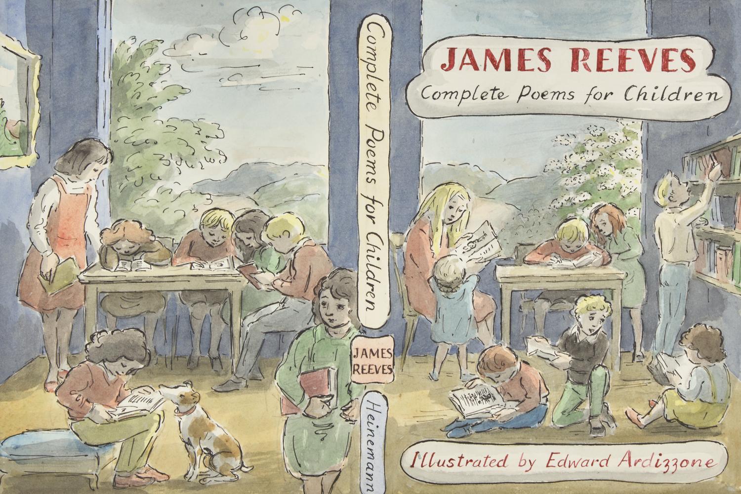Original Dust-Jacket Design for "Complete Poems for Children"