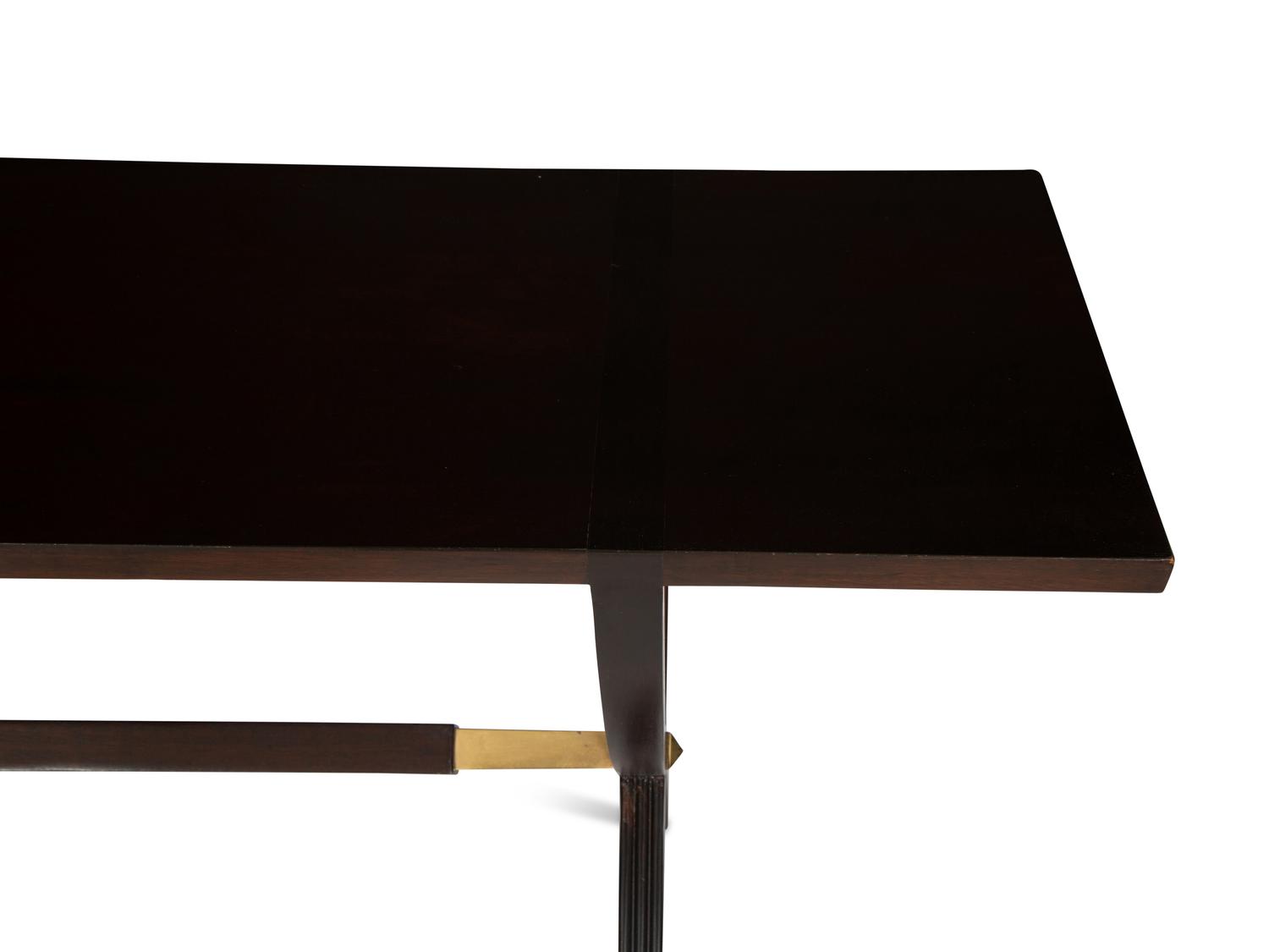 A Dunbar Mahogany Console Table with Gilt Metal Mounts