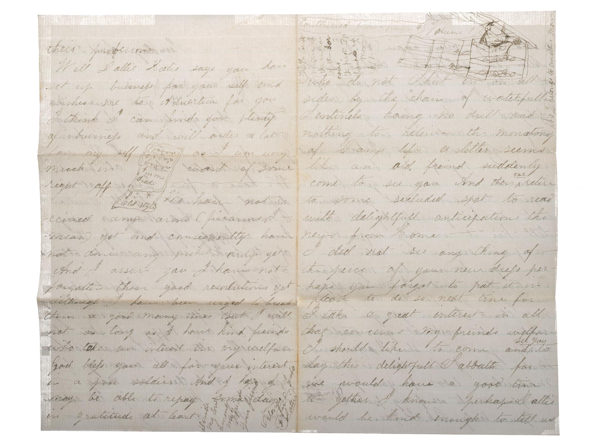 [GOFF, Orlando S. (1843-1916)] -- [CIVIL WAR] -- [EARLY PHOTOGRAPHY]. Civil War letters of Orlando S. Goff, Co. K, Connecticut 10th Infantry, accompanied by post-war letters describing his entry into the trade of photography.