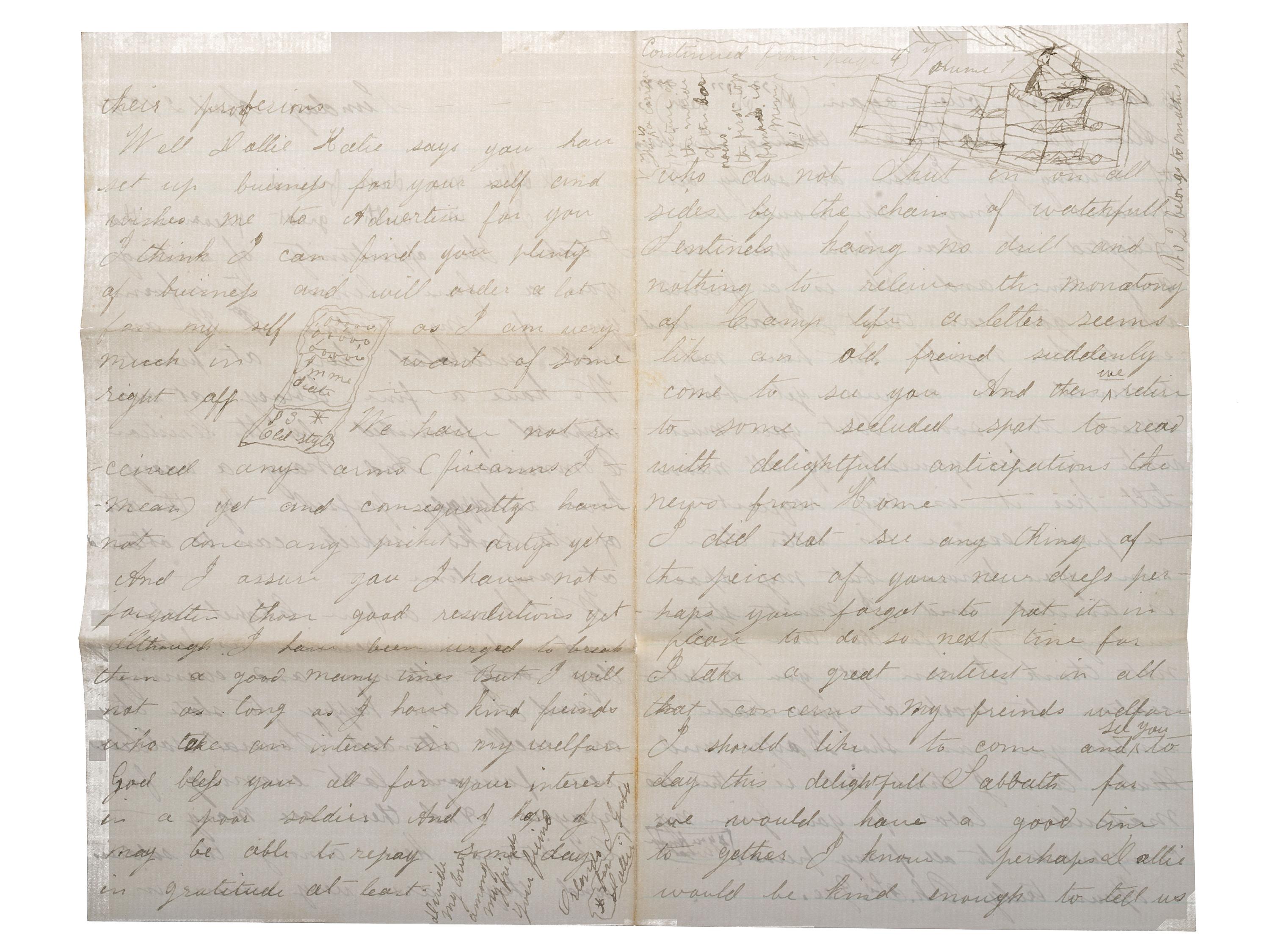 [GOFF, Orlando S. (1843-1916)] -- [CIVIL WAR] -- [EARLY PHOTOGRAPHY]. Civil War letters of Orlando S. Goff, Co. K, Connecticut 10th Infantry, accompanied by post-war letters describing his entry into the trade of photography.