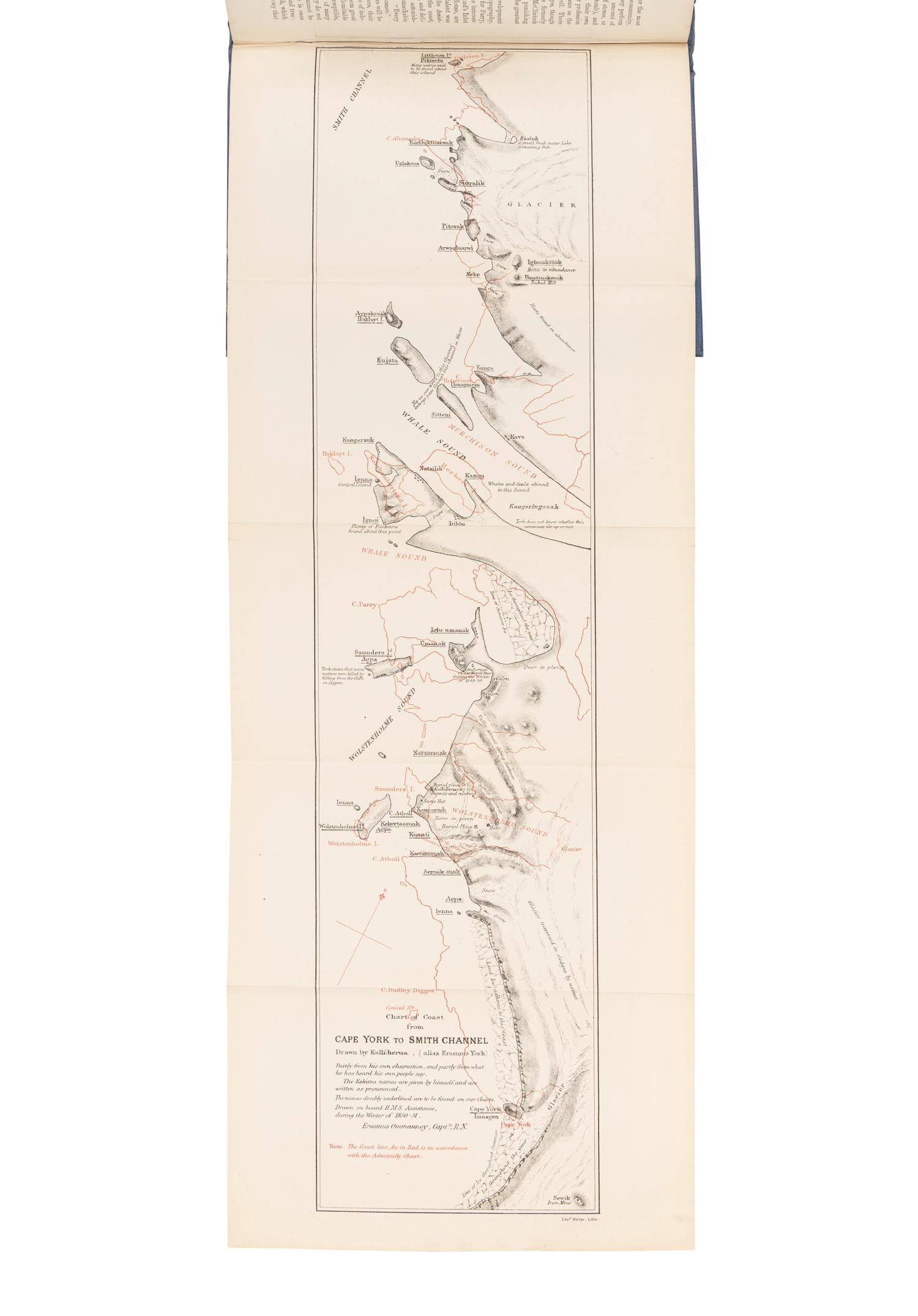NARES, George Strong (1831-1915). Narrative of a Voyage to the Polar Sea During 1875-6 in H.M. Ships 'Alert' and 'Discovery.' London: Sampson Low, Marston, Searle, & Rivington, 1878.