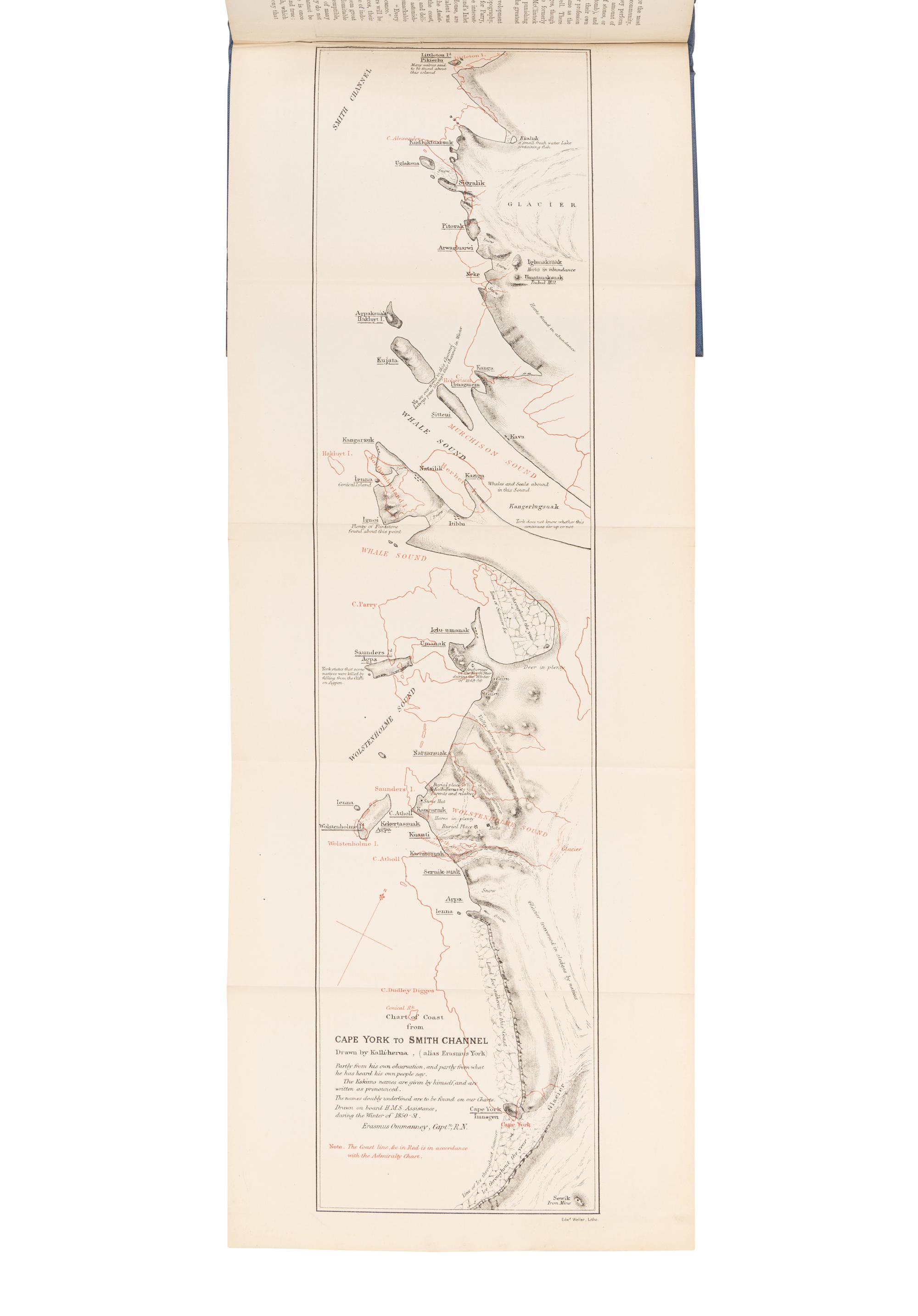 NARES, George Strong (1831-1915). Narrative of a Voyage to the Polar Sea During 1875-6 in H.M. Ships 'Alert' and 'Discovery.' London: Sampson Low, Marston, Searle, & Rivington, 1878.