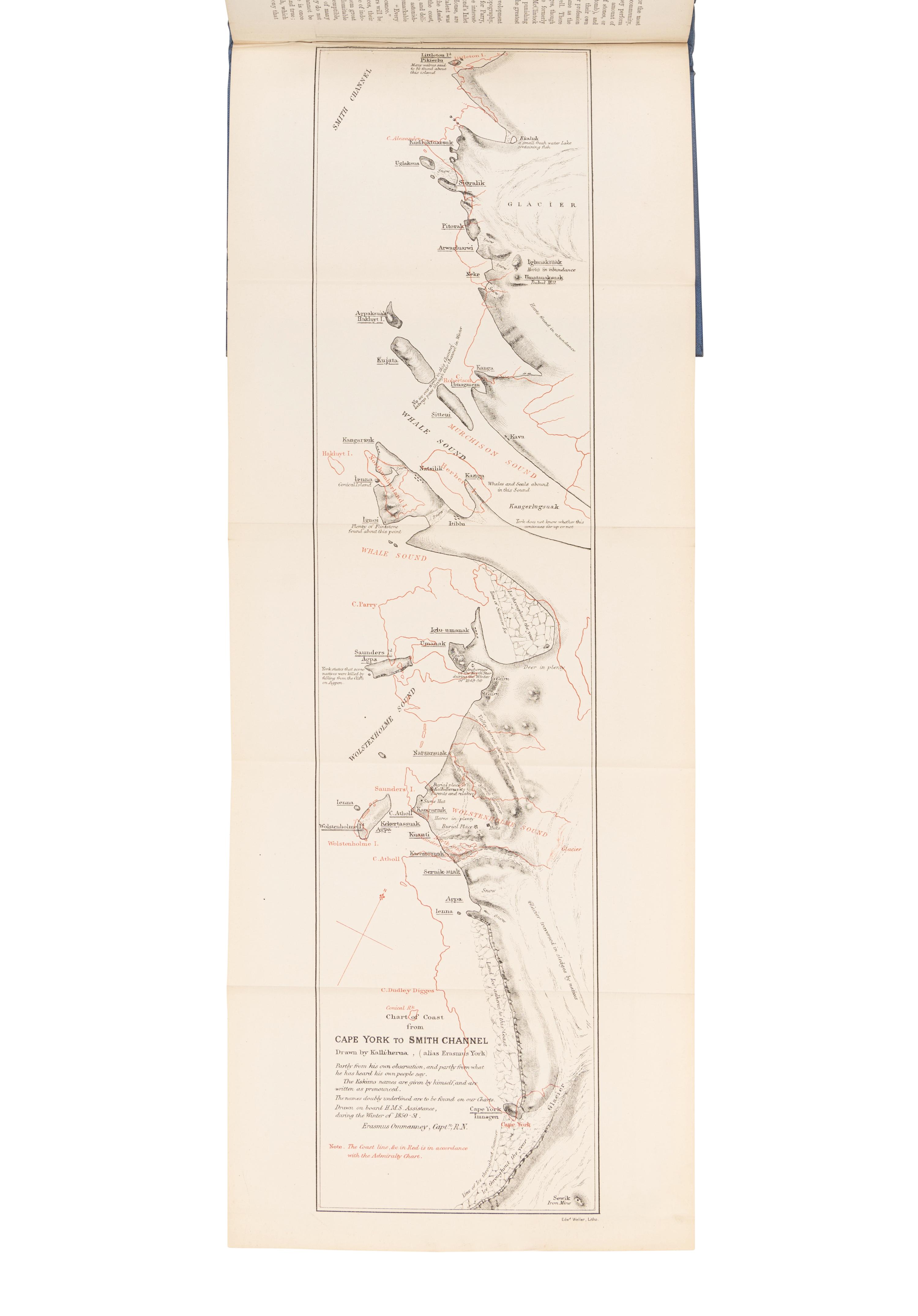 NARES, George Strong (1831-1915). Narrative of a Voyage to the Polar Sea During 1875-6 in H.M. Ships 'Alert' and 'Discovery.' London: Sampson Low, Marston, Searle, & Rivington, 1878.