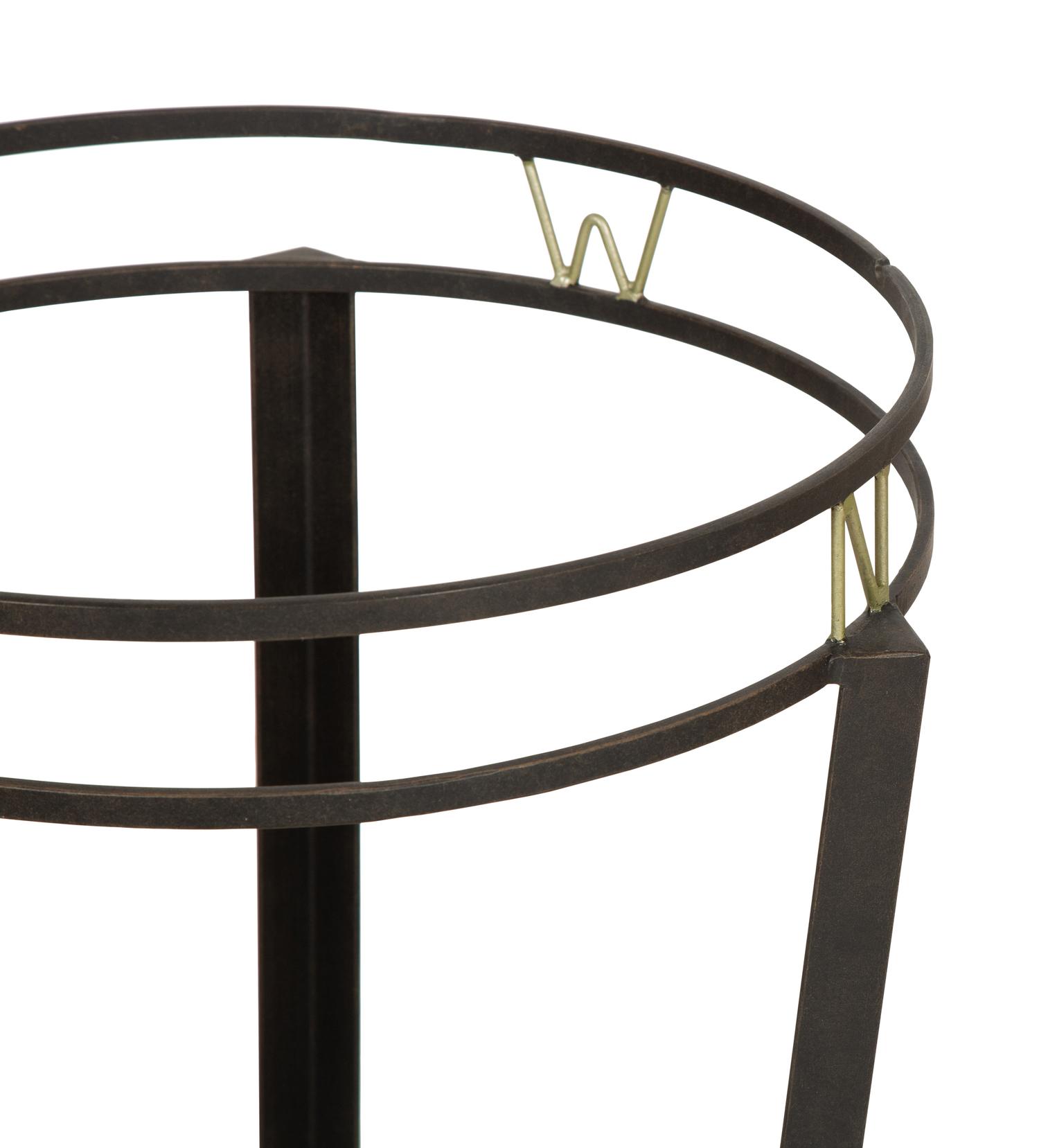 A Wrought Iron "Compass" Gueridon