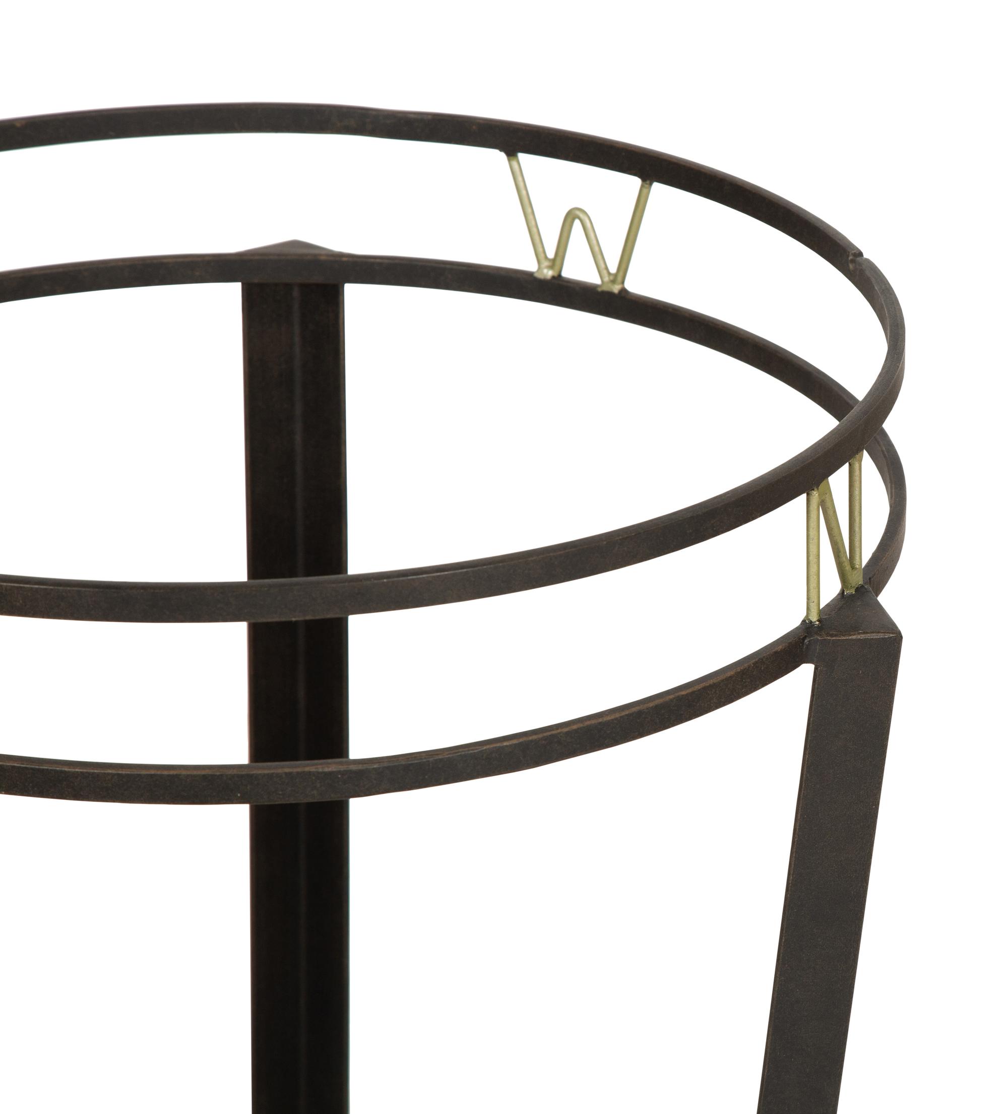 A Wrought Iron "Compass" Gueridon